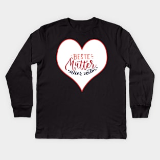 Beste Mutter aller Zeiten Kids Long Sleeve T-Shirt